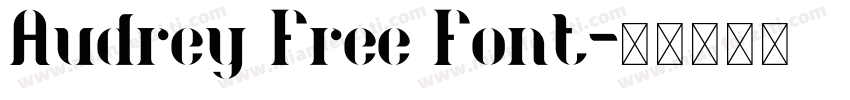 Audrey Free Font字体转换